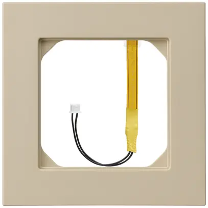 Abdeckrahmen kallysto.pro 1×1 beige für Beleuchtung weiss 