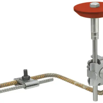 Guarnitura di raccordo FE 76 verticale con morsetto, acciaio inossidabile A4 
