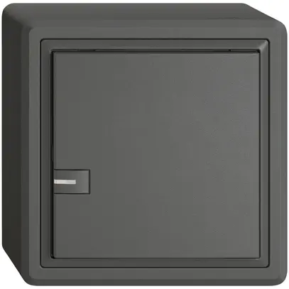 Poussoir KNX RGB AP EDIZIO.liv SNAPFIX® capteur temp.RGB-LED 1× comm.1T grf 