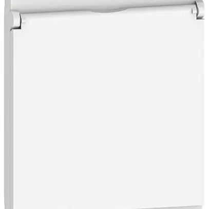 Abdeckung Living Now 2 Module für Schuko/FR/BE-Steckdose mit Klappdeckel weiss 