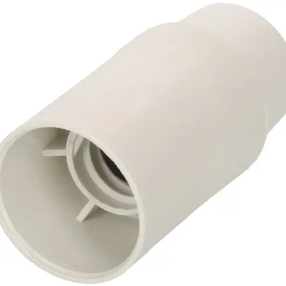 Portalampada E14 materiale sintetico M10×1 bianco liscio 