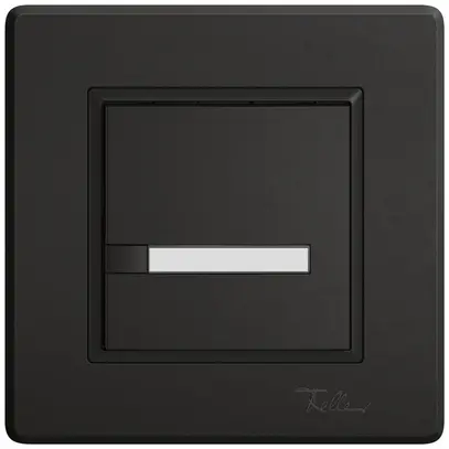 Poussoir universel ENC EDIZIO.liv UNI SNAPFIX® 12…48V s.LED 1× comm.1T étiqu.no 