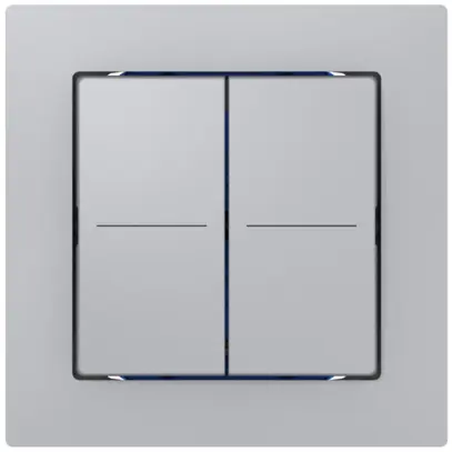 Sensore pulsante ABB Sidus KNX Basic tipo-E, 2/4, alluminio 