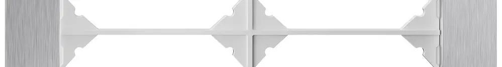 Telaio di copertura INC EDIZIO.liv prestige SNAPFIX® 2×2 154×154mm Cr-sm 