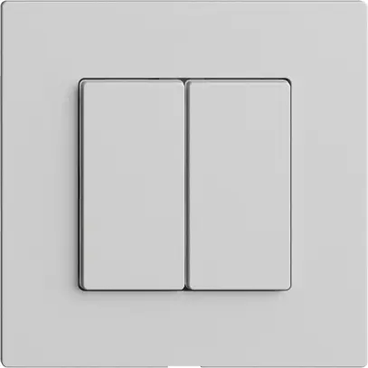 Kit copertura per interruttore 2c/2t Edue Wiser grigio chiaro 