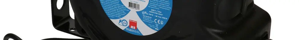Avvolgicavo automatico MH maxReeL 1×T12+T13 3×1mm² 10m nero 