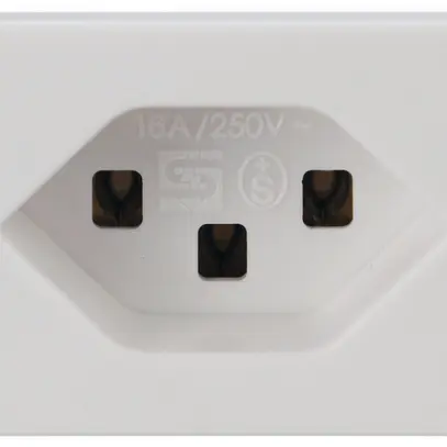 Presa INS Steffen FLF 3/5, 1×T23 16A, senza alogeno, bianco 