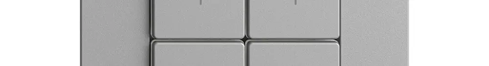 Kit copertura per dimmer 2c/4t Edue Wiser silver 