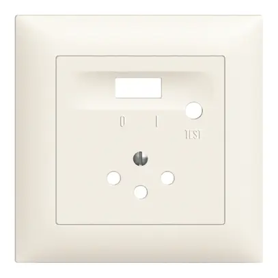 Kit frontal EDIZIOdue blanc 88×88mm T12 FI 