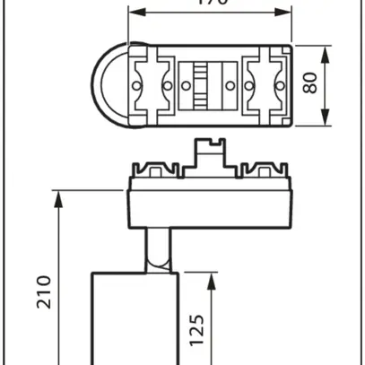 LED-Spotleuchte StyliD Evo ST770S für Schiene 840 5100lm 24° weiss 