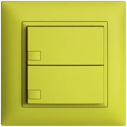 Pulsante INC KNX 2×EDIZIOdue lemon RGB senza LED 