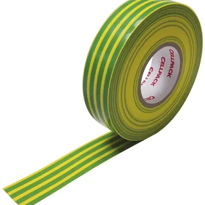 Nastro isolante Cellpack 328 ≥40kV/mm 19mm×20m verde/giallo 