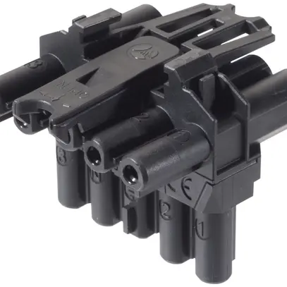 Blocco di distribuzione Wieland 5L GST18I5VK2P1TB V SW nero 