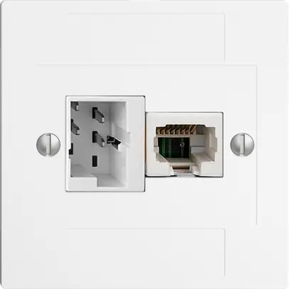 Scatola INC 1×TT,1×RJ45/u 4P EDIZIOdue ITplus ITM bianco 