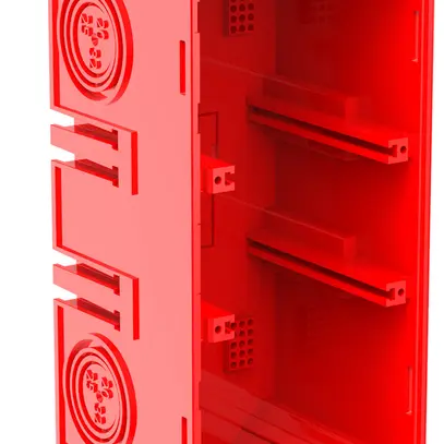 Scatola per cassaforma CRALLO-LEU 178×78×73mm 2×1 senza alogeni rosso 
