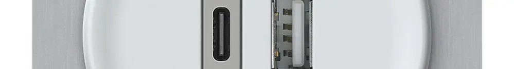 Presa di carica USB INC origin 1×USB-A 1×USB-C 3000mA 5V bianco 