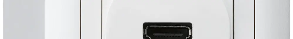 Presa di raccordo AP kallysto HDMI con raccordo a vite bianco 
