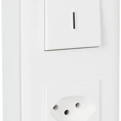 Combinazione AP ATO grd.I-I bianco AR/1L con LED+T13 