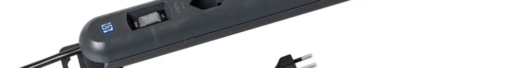Steckdosenleiste STEBA LINEA PLUS 6×T13 3m Schalter schwarz 