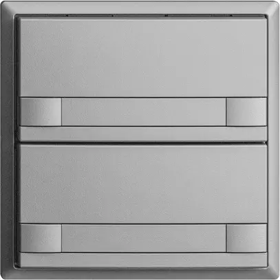 Pulsante INC KNX 2×EDIZIOdue colore silver RGB senza LED con inserto carta 