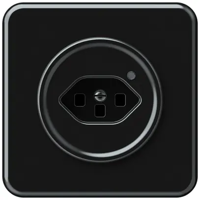 Prise ENC origin 1×type 23 lum.vert 16A 230V 92×92mm noir 
