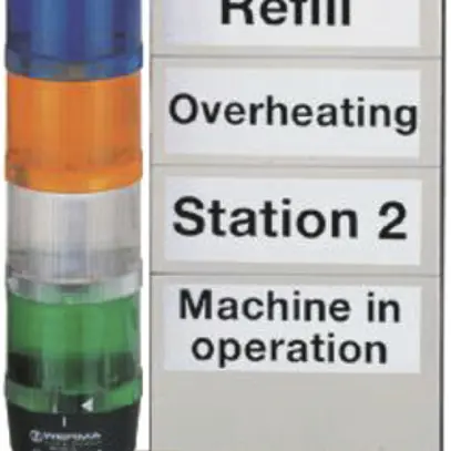 Beschriftungstafel WERMA, für Signalsäule, komplett 