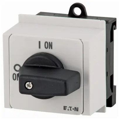 Interruttore rotativo INS ACC-CHIUS ETN, P1, 25A, 3P, 1ch, 1R, tasto nero 