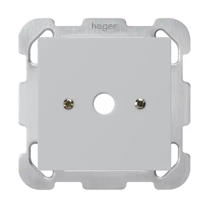 Boîte de raccordement ENC kallysto gris clair Ø9mm sans bornier plaque fixation 
