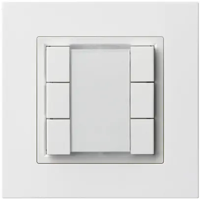 Poussoir multifonction ENC kallysto.pro KNX RF 6× blanc 