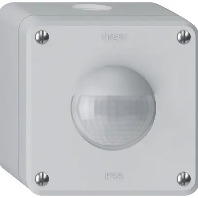 Détecteur de mouvement AP Hager robusto IP55 3 fils gris clair 