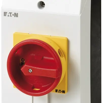Interruttore di sicurezza ETN 0/3L 1Ch/R 25A maniglia rosso/giallo 