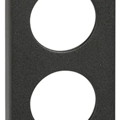 Cache Living Now pour TV 2 trous 1 module noir 