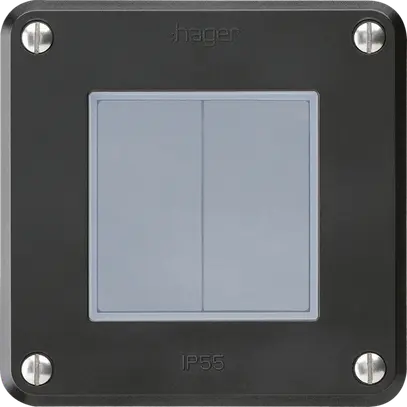 Interruttore INC robusto IP55 schema 3+3 nero per combinazione 
