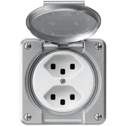 Prise ENC robusto 2×type 23 aluminium pour combinaison 