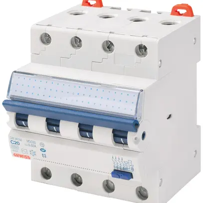 FI/LS-Schalter Gewiss 90 RCD 4P 400V C 14.68A 0.03A A 4TE 6kA 