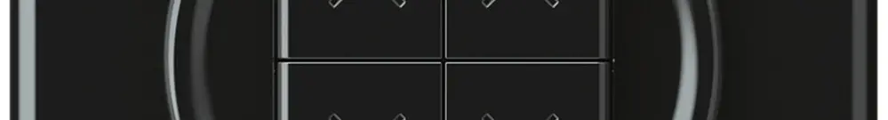 Poussoir stores ENC origin 2P 4×touches 92×92mm noir 