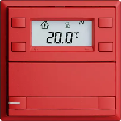 Poussoir RTH ENC KNX 1× EDIZIOdue F berry, avec pap.+LED RGB 