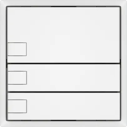 Universaltaster EDIZIO.liv UNI SNAPFIX® 12…48V o.LED 3× 1-Tbed.ws 