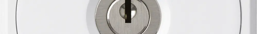 UP-Schlüsselschwenktaster robusto weiss ohne Deckel 2P für Kombination 
