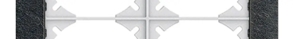 Telaio di copertura EDIZIOdue prestige 2×2 ardesia 