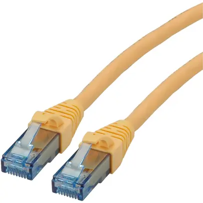 Câble patch RJ45 ROLINE cat.6A U/UTP AWG26 LSZH jaune 15m 
