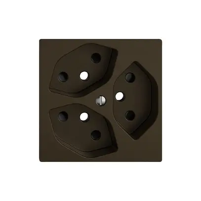 Kit di montaggio EDIZIO.liv SNAPFIX® per presa 3×T13 shutter ma 