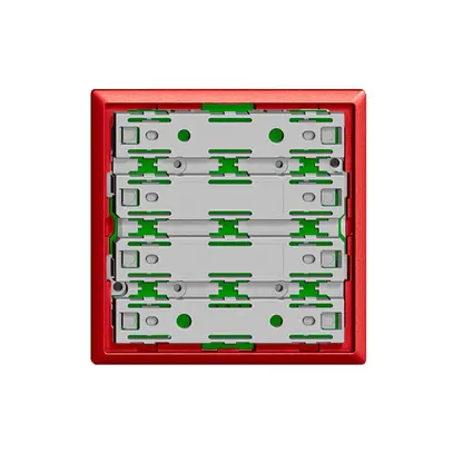 Plaque frontale EDIZIOdue universel 1…8 touches berry sans LED 