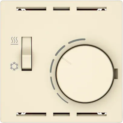Termostato ambiente EDIZIO.liv SNAPFIX® inter.risca./refrig.230VAC 50Hz cr 