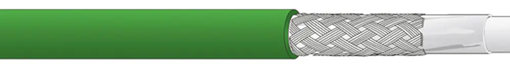 Câble informatique Dätwyler CU 5711 2P SF/UTP cat.5e AWG22/1 PVC Eca vert 