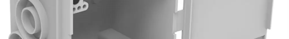 Boîtier ENC Spotbox UP3, 3×1, gris 