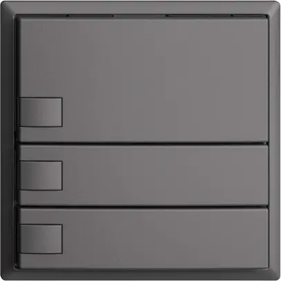 Poussoir KNX RGB EDUE, 250mW, s.LED, 3×poussoir, comm.1×touche, grf 
