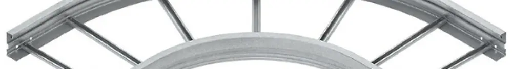 Gomito 90° Niedax per WSL, 105×500mm, non perforato, acciaio, zincato a caldo 