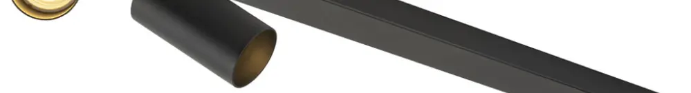 Plafoniera SLV KAMI GU10 3×0…10W 700×125mm nero 