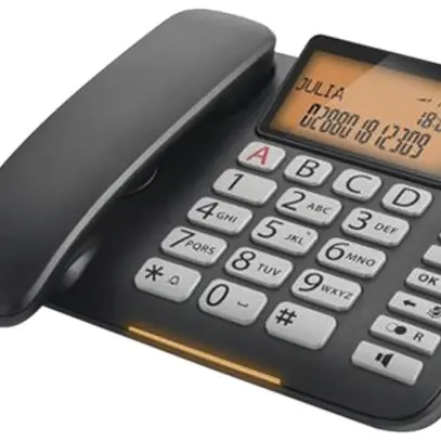Téléphone filaire Gigaset DL580 CLIP noir 